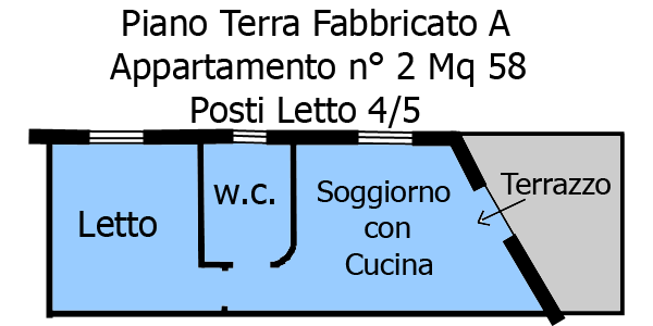Piano terra Fabbricato A, Appartamento n 2
