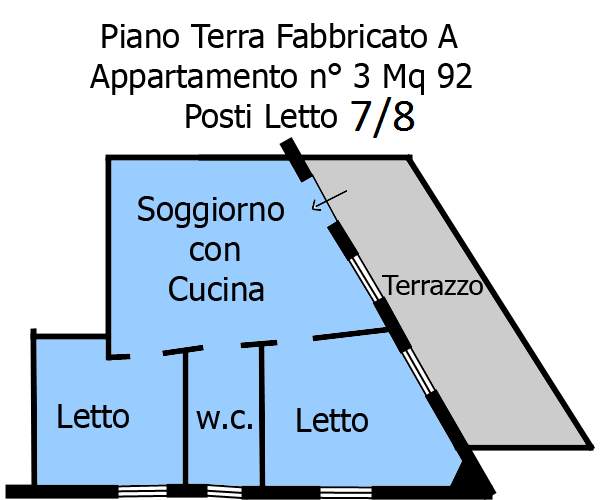 Piano terra Fabbricato A, Appartamento n 3